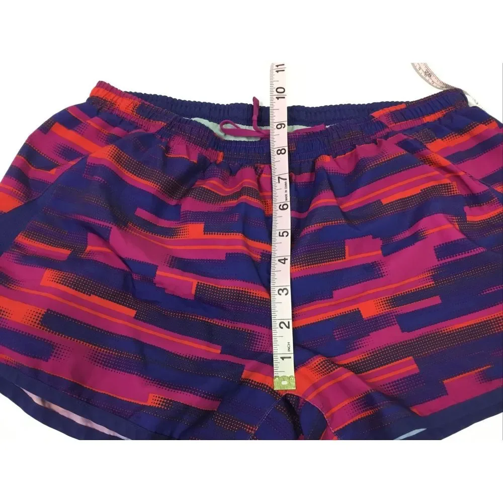 Nike Swim Board‎ Shorts Womens lined Blue multi color Draw string Size M
